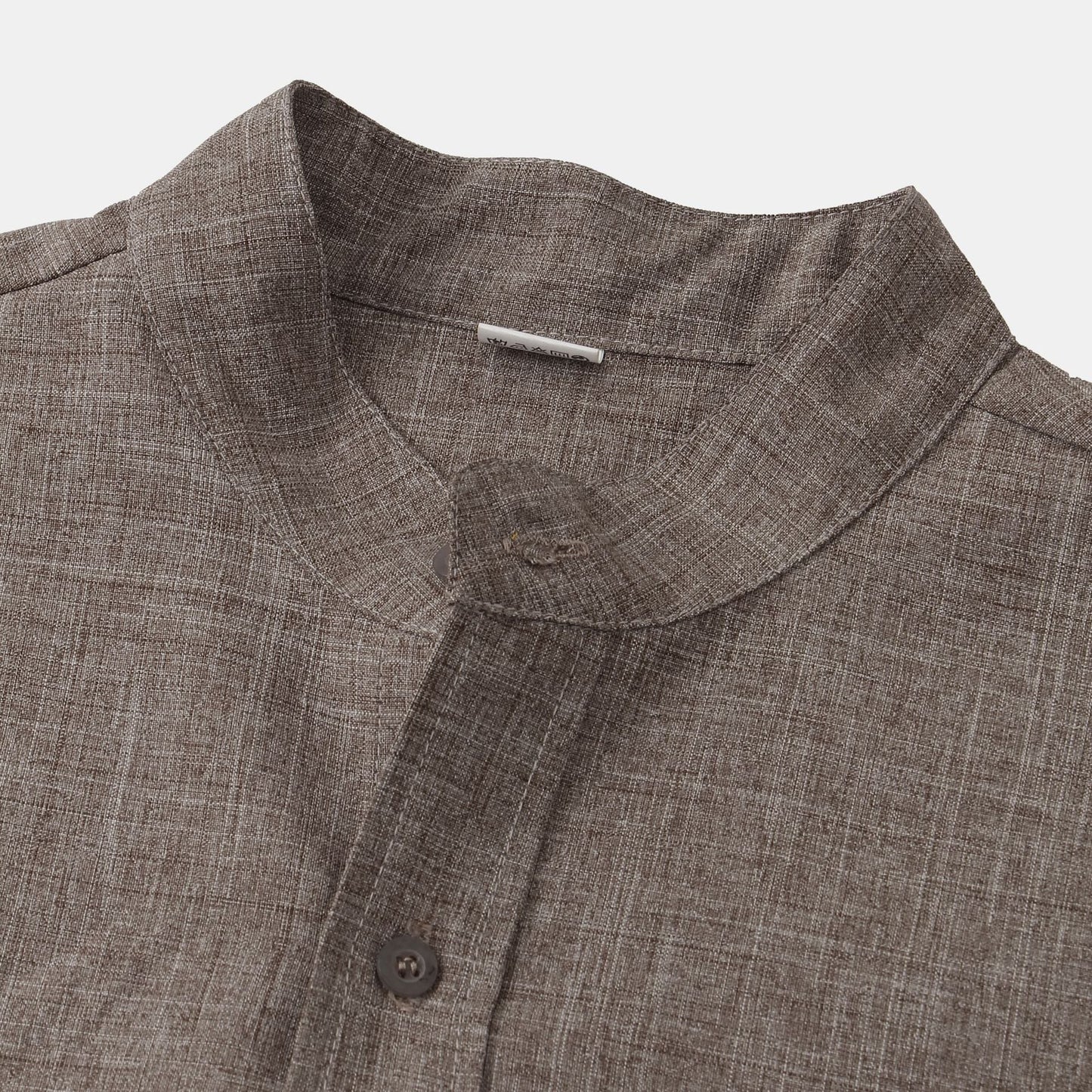 Renkson™ | Chemise en coton unie avec boutons